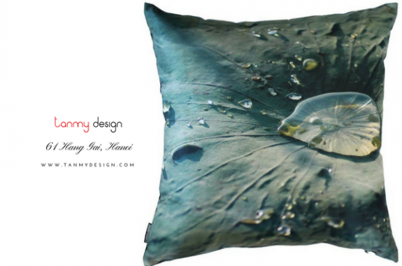 Lotus leaf cushion cover - 45x45cm
